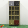 Vintage Handmade Metal Cabinets for Storage Display